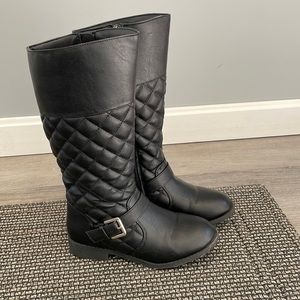 Girls tall riding inspired boots